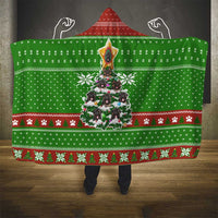 German Shepherd Pine Xmas Christmas Hooded Blanket Xmas Holiday Patterns - Wonder Print Shop