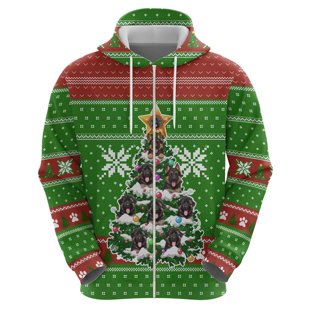 German Shepherd Pine Xmas Christmas Hoodie Xmas Holiday Patterns - Wonder Print Shop