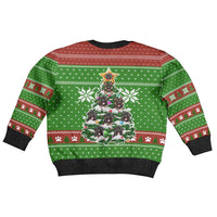 German Shepherd Pine Xmas Christmas Kid Ugly Christmas Sweater Xmas Holiday Patterns - Wonder Print Shop