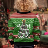 German Shepherd Pine Xmas Christmas Kid Ugly Christmas Sweater Xmas Holiday Patterns - Wonder Print Shop