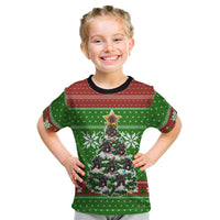 German Shepherd Pine Xmas Christmas Kid T Shirt Xmas Holiday Patterns - Wonder Print Shop
