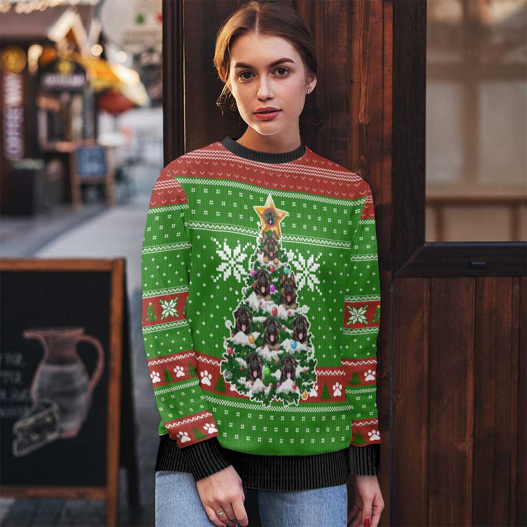German Shepherd Pine Xmas Christmas Ugly Christmas Sweater Xmas Holiday Patterns - Wonder Print Shop