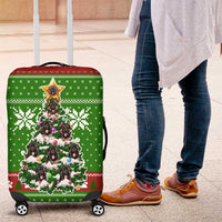 German Shepherd Pine Xmas Christmas Luggage Cover Xmas Holiday Patterns - Wonder Print Shop
