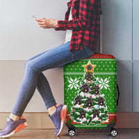 German Shepherd Pine Xmas Christmas Luggage Cover Xmas Holiday Patterns - Wonder Print Shop