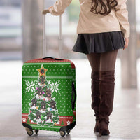 German Shepherd Pine Xmas Christmas Luggage Cover Xmas Holiday Patterns - Wonder Print Shop