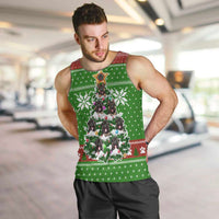 German Shepherd Pine Xmas Christmas Men Tank Top Xmas Holiday Patterns - Wonder Print Shop