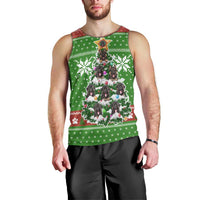 German Shepherd Pine Xmas Christmas Men Tank Top Xmas Holiday Patterns - Wonder Print Shop
