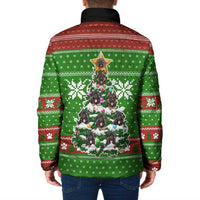 German Shepherd Pine Xmas Christmas Padded Jacket Xmas Holiday Patterns - Wonder Print Shop