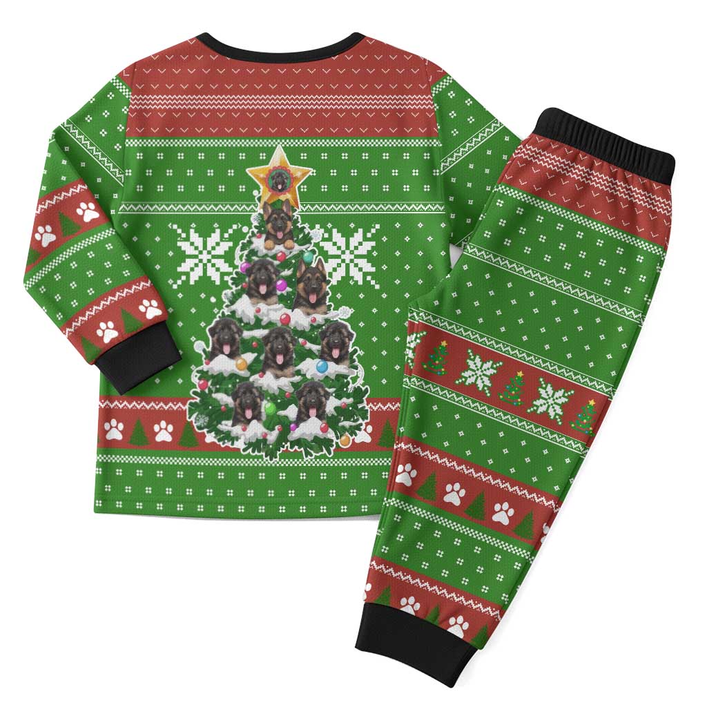 German Shepherd Pine Xmas Christmas Pajama Set Xmas Holiday Patterns - Wonder Print Shop
