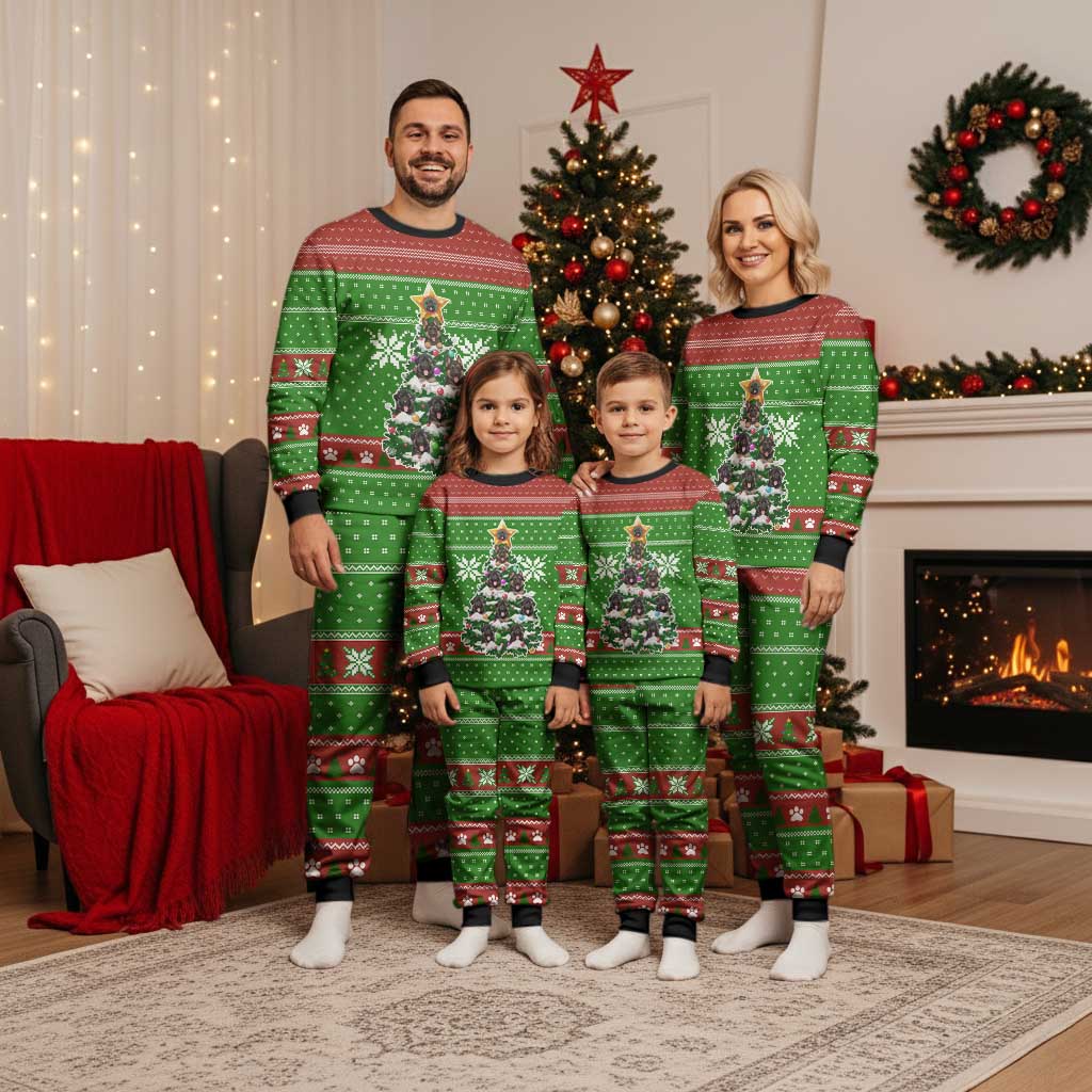 German Shepherd Pine Xmas Christmas Pajama Set Xmas Holiday Patterns - Wonder Print Shop