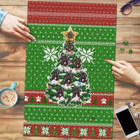 German Shepherd Pine Xmas Christmas Puzzle Xmas Holiday Patterns - Wonder Print Shop