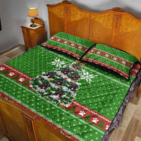 German Shepherd Pine Xmas Christmas Quilt Bed Set Xmas Holiday Patterns - Wonder Print Shop