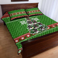 German Shepherd Pine Xmas Christmas Quilt Bed Set Xmas Holiday Patterns - Wonder Print Shop