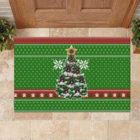German Shepherd Pine Xmas Christmas Rubber Doormat Xmas Holiday Patterns - Wonder Print Shop