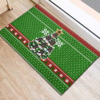 German Shepherd Pine Xmas Christmas Rubber Doormat Xmas Holiday Patterns - Wonder Print Shop