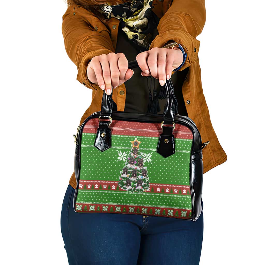German Shepherd Pine Xmas Christmas Shoulder Handbag Xmas Holiday Patterns - Wonder Print Shop