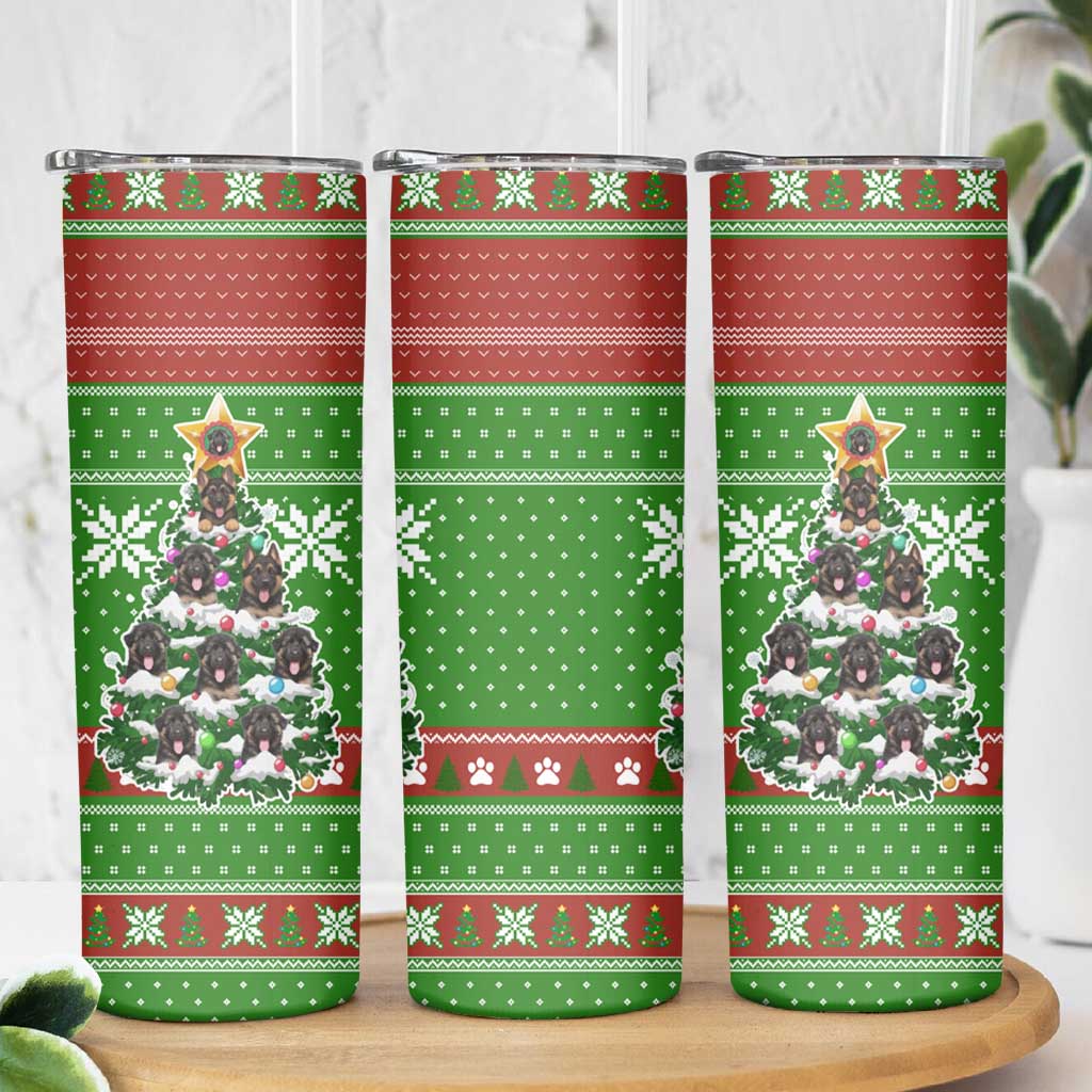 German Shepherd Pine Xmas Christmas Skinny Tumbler Xmas Holiday Patterns - Wonder Print Shop