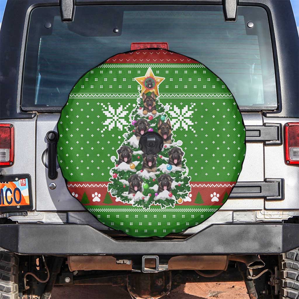 German Shepherd Pine Xmas Christmas Spare Tire Cover Xmas Holiday Patterns - Wonder Print Shop