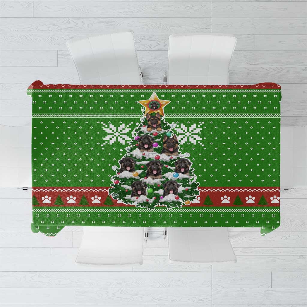 German Shepherd Pine Xmas Christmas Tablecloth Xmas Holiday Patterns - Wonder Print Shop