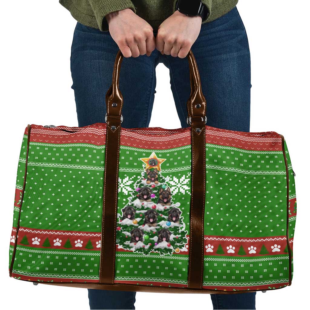 German Shepherd Pine Xmas Christmas Travel Bag Xmas Holiday Patterns - Wonder Print Shop