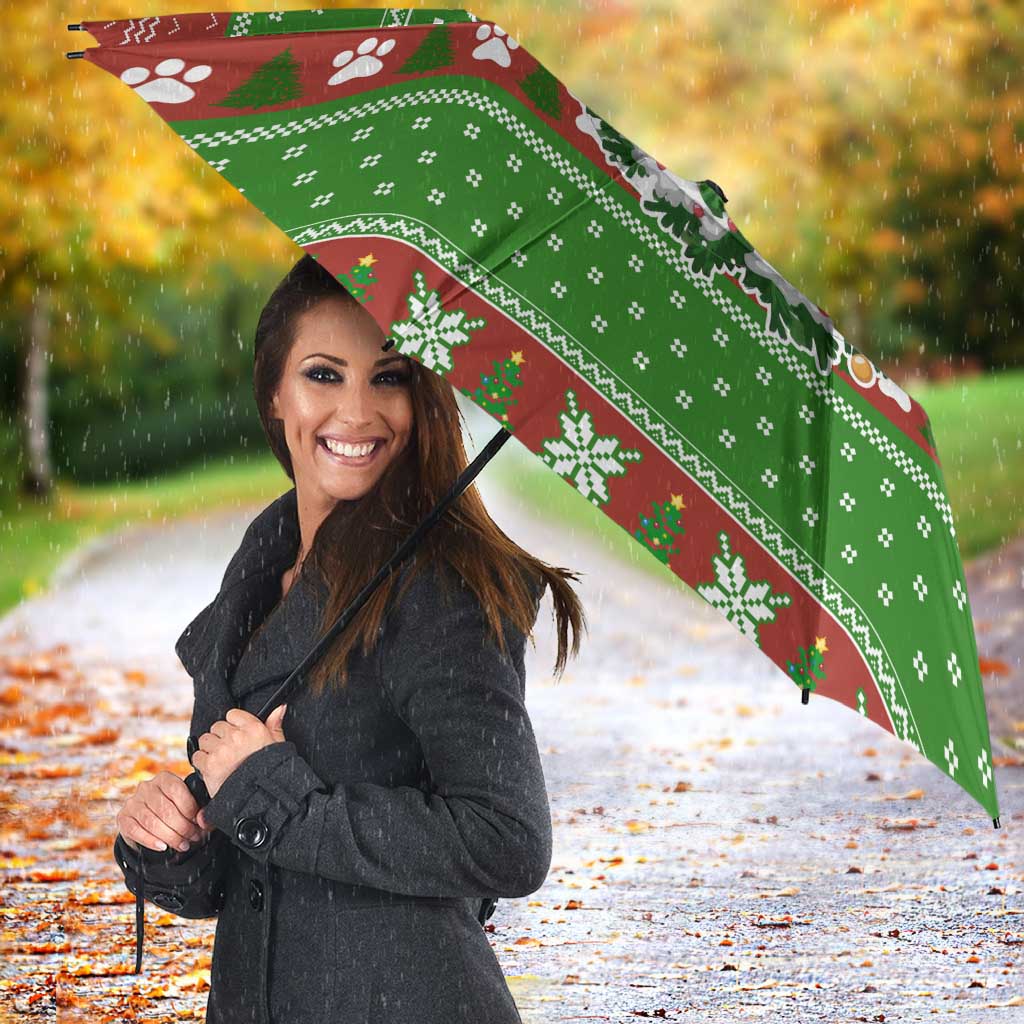 German Shepherd Pine Xmas Christmas Umbrella Xmas Holiday Patterns - Wonder Print Shop