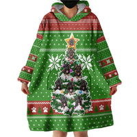 German Shepherd Pine Xmas Christmas Wearable Blanket Hoodie Xmas Holiday Patterns - Wonder Print Shop