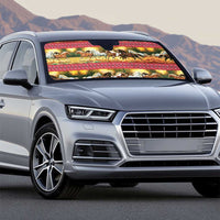 Horse Native American Pattern Christmas Christmas Auto Sun Shade Xmas Holiday Patterns - Wonder Print Shop