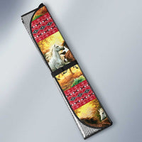 Horse Native American Pattern Christmas Christmas Auto Sun Shade Xmas Holiday Patterns - Wonder Print Shop