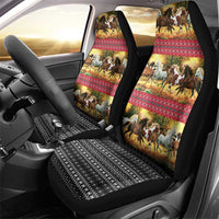 Horse Native American Pattern Christmas Christmas Car Seat Cover Xmas Holiday Patterns - Wonder Print Shop