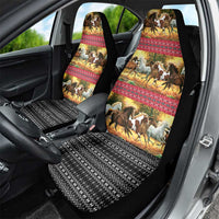 Horse Native American Pattern Christmas Christmas Car Seat Cover Xmas Holiday Patterns - Wonder Print Shop