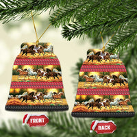 Horse Native American Pattern Christmas Ceramic Ornament Xmas Holiday Patterns - Wonder Print Shop