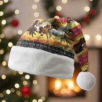 Horse Native American Pattern Christmas Christmas Santa Hat Xmas Holiday Patterns - Wonder Print Shop