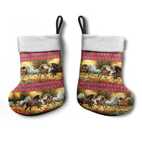 Horse Native American Pattern Christmas Christmas Stocking Xmas Holiday Patterns - Wonder Print Shop