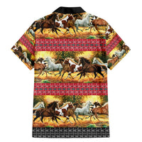 Horse Native American Pattern Christmas Christmas Family Matching Mermaid Dress and Hawaiian Shirt Xmas Holiday Patterns - Wonder Print Shop