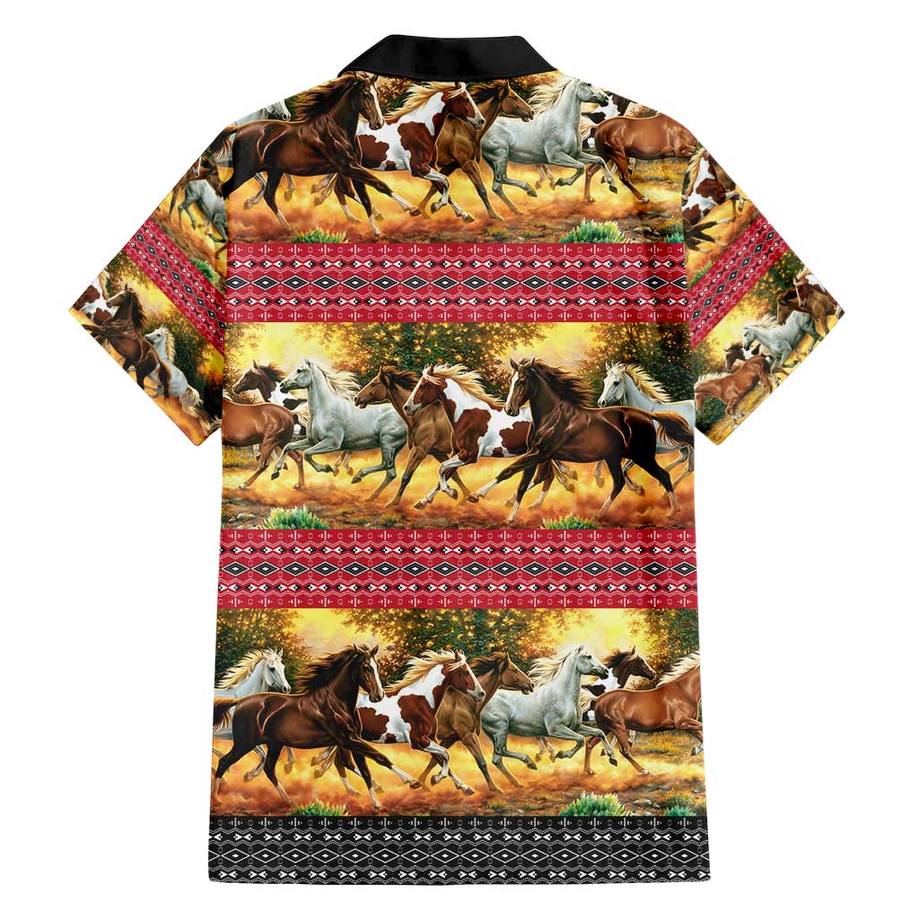 Horse Native American Pattern Christmas Christmas Hawaiian Shirt Xmas Holiday Patterns - Wonder Print Shop
