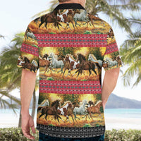 Horse Native American Pattern Christmas Christmas Hawaiian Shirt Xmas Holiday Patterns - Wonder Print Shop