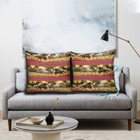 Horse Native American Pattern Christmas Christmas Pillow Cover Xmas Holiday Patterns - Wonder Print Shop
