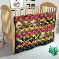 Horse Native American Pattern Christmas Christmas Quilt Xmas Holiday Patterns - Wonder Print Shop