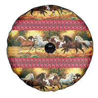 Horse Native American Pattern Christmas Christmas Spare Tire Cover Xmas Holiday Patterns - Wonder Print Shop