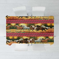Horse Native American Pattern Christmas Christmas Tablecloth Xmas Holiday Patterns - Wonder Print Shop