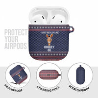 I Just Really Like Donkey Christmas Christmas AirPods Case Xmas Holiday Patterns - Wonder Print Shop