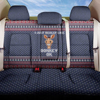 I Just Really Like Donkey Christmas Christmas Back Car Seat Cover Xmas Holiday Patterns - Wonder Print Shop