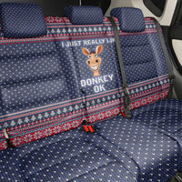 I Just Really Like Donkey Christmas Christmas Back Car Seat Cover Xmas Holiday Patterns - Wonder Print Shop
