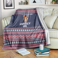 I Just Really Like Donkey Christmas Christmas Blanket Xmas Holiday Patterns - Wonder Print Shop