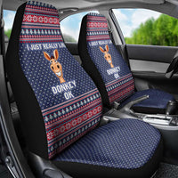 I Just Really Like Donkey Christmas Christmas Car Seat Cover Xmas Holiday Patterns - Wonder Print Shop