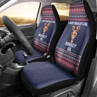 I Just Really Like Donkey Christmas Christmas Car Seat Cover Xmas Holiday Patterns - Wonder Print Shop
