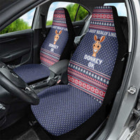 I Just Really Like Donkey Christmas Christmas Car Seat Cover Xmas Holiday Patterns - Wonder Print Shop