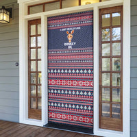 I Just Really Like Donkey Christmas Christmas Door Cover Xmas Holiday Patterns - Wonder Print Shop