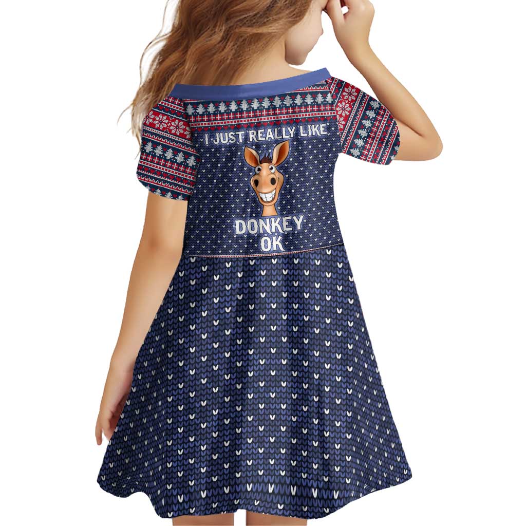 I Just Really Like Donkey Christmas Christmas Family Matching Puletasi and Hawaiian Shirt Xmas Holiday Patterns - Wonder Print Shop