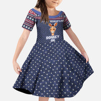 I Just Really Like Donkey Christmas Christmas Family Matching Tank Maxi Dress and Hawaiian Shirt Xmas Holiday Patterns - Wonder Print Shop